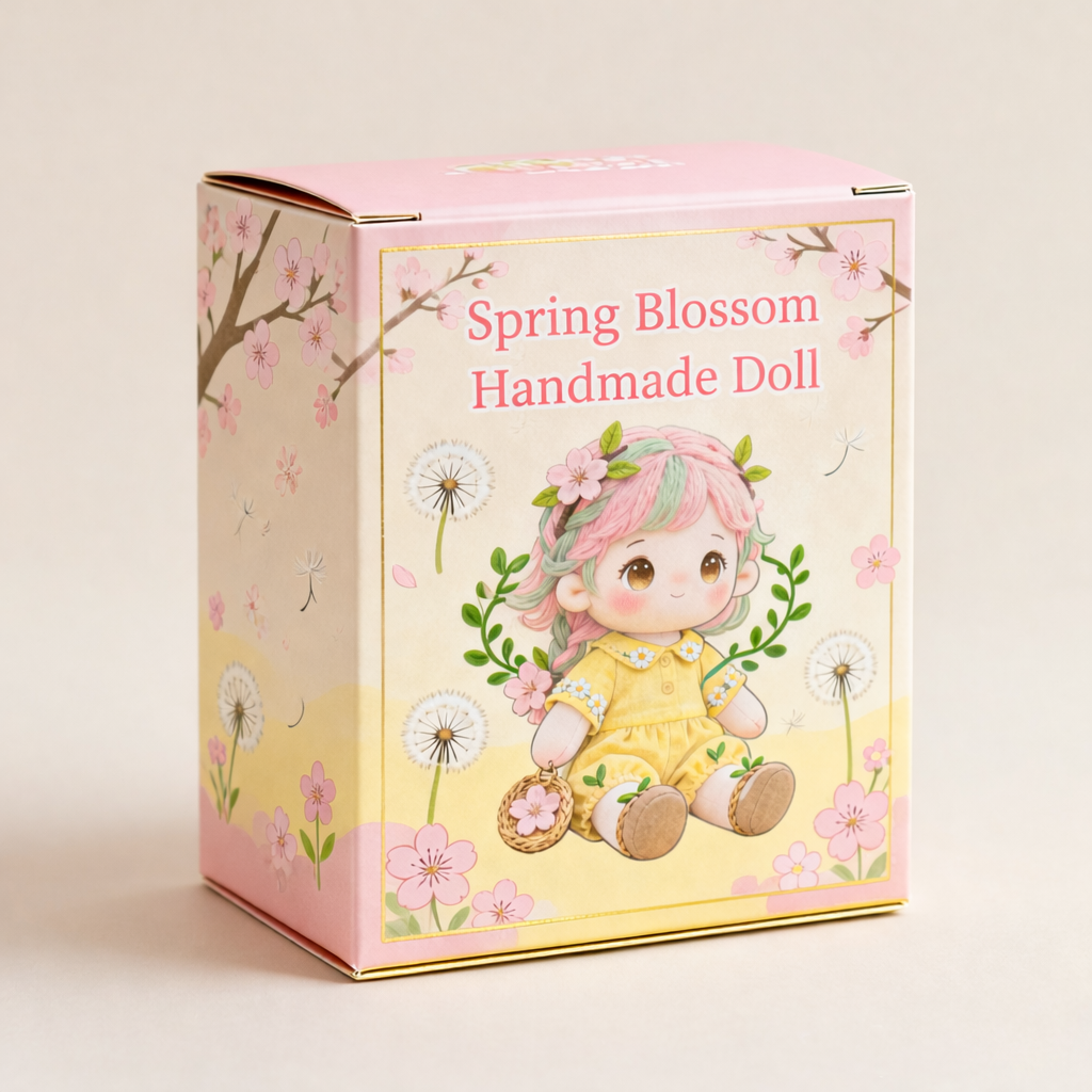 Spring Blossom Handmade Doll