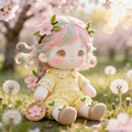 Spring Blossom Handmade Doll