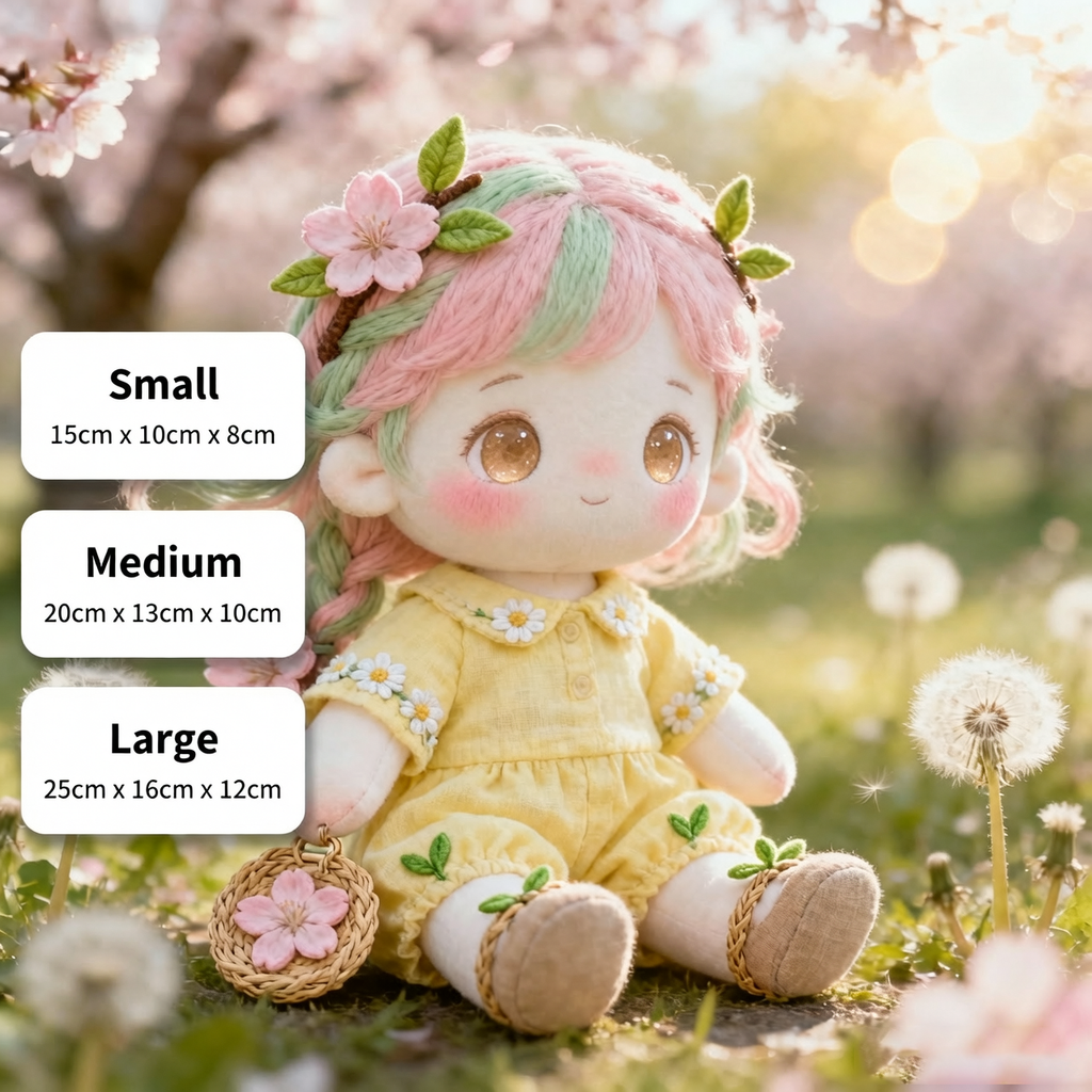 Spring Blossom Handmade Doll