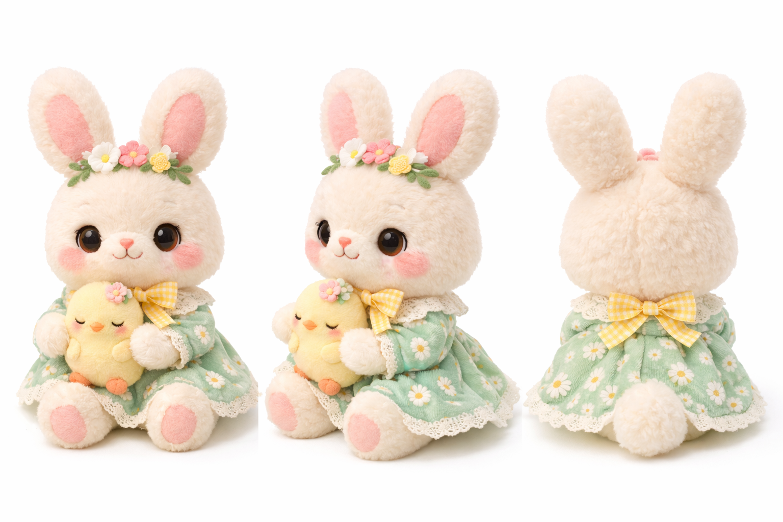 Spring Meadow Bunny Plush — Gift-Ready Blossom Box