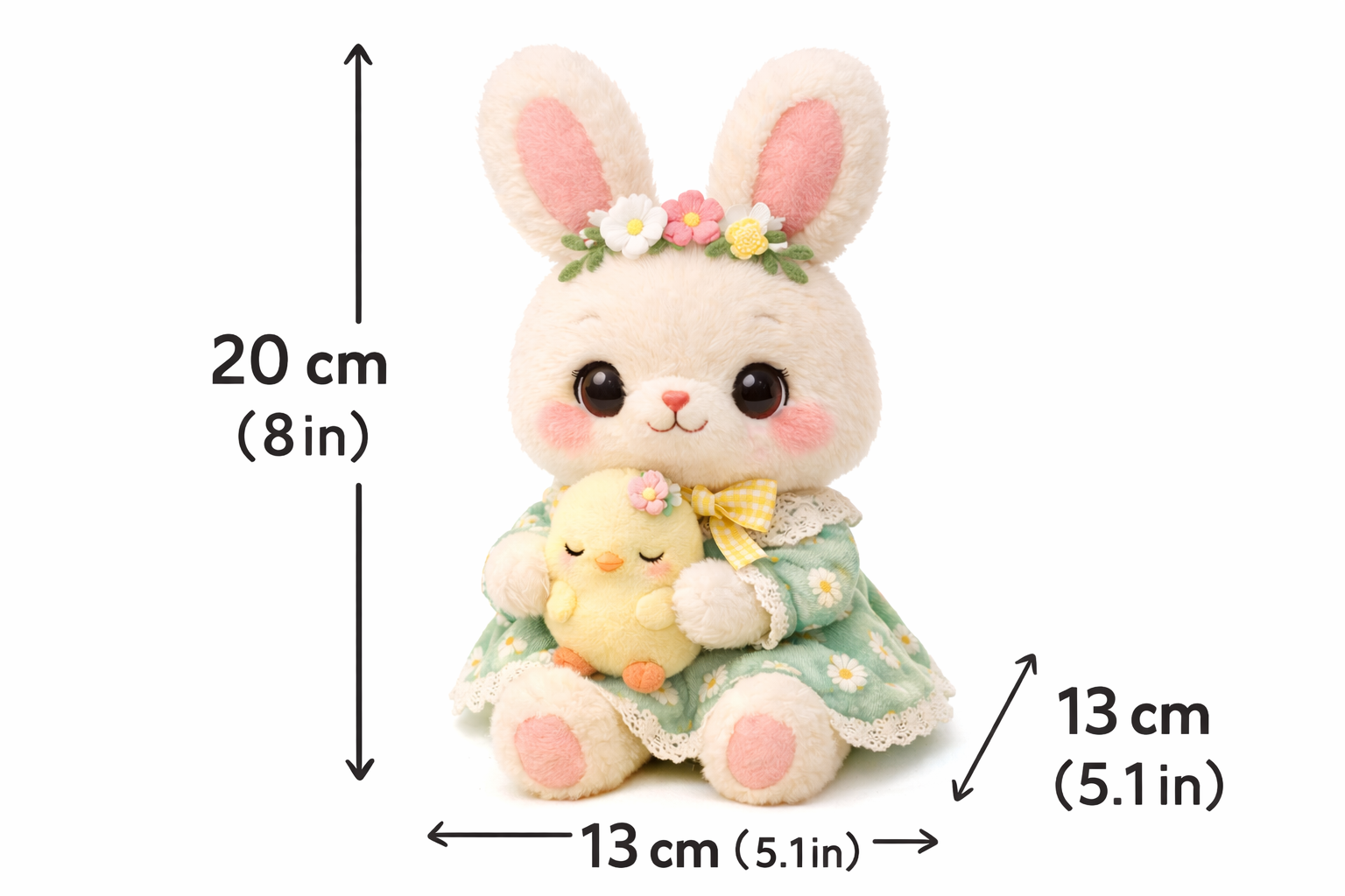 Spring Meadow Bunny Plush — Gift-Ready Blossom Box