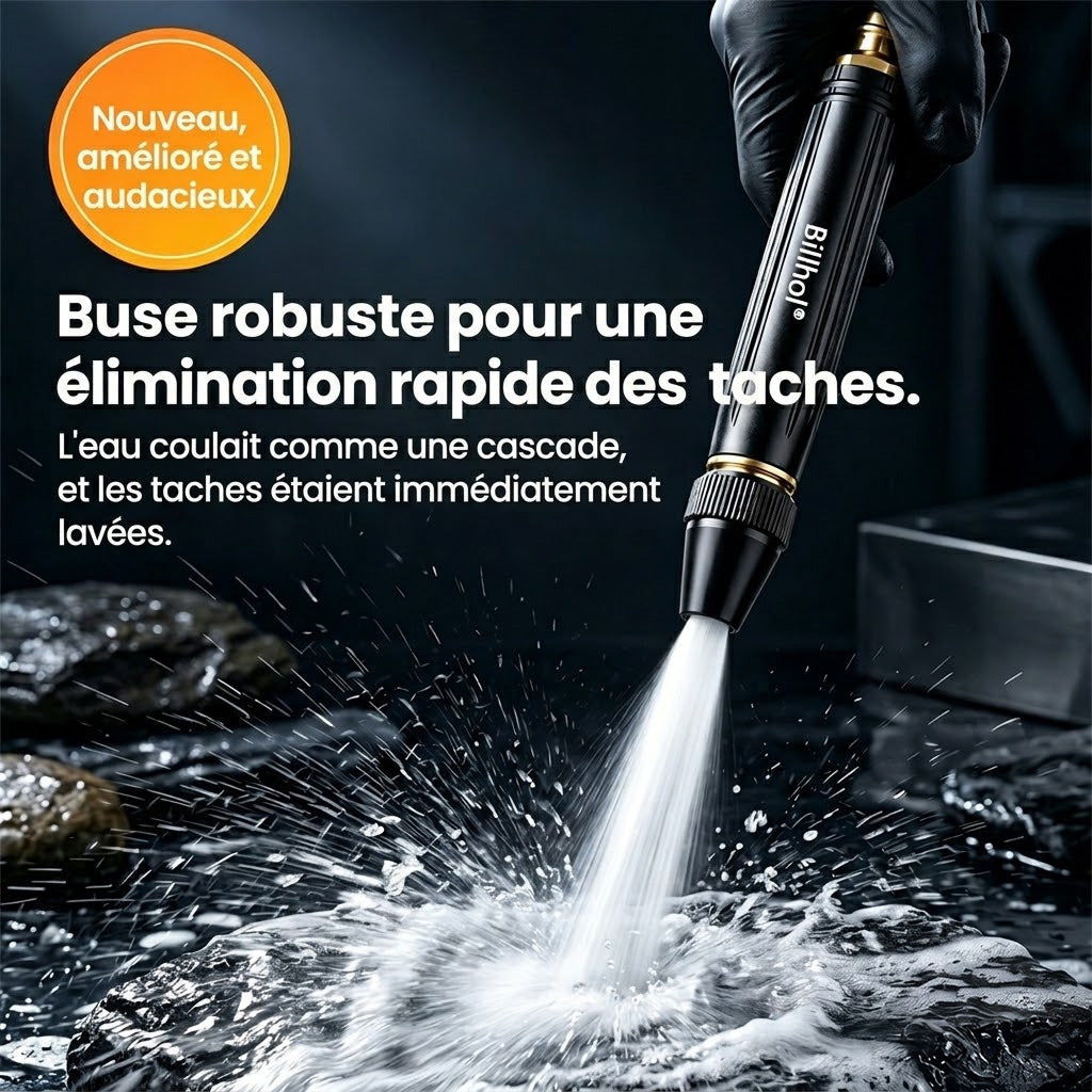 🎁50 % de réduction — Dernier jour丨Billhol® 🏆Pistolet à eau haute pression pour lavage de voiture à domicile, indispensable pour arroser les plantes et les légumes, ainsi que pour laver la voiture.👍💦