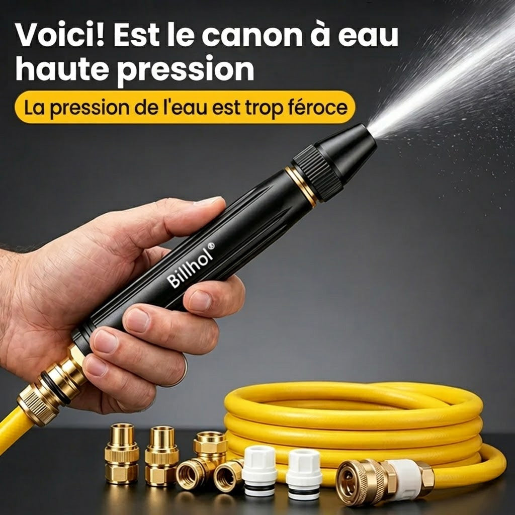 💥 Dernier jour ! Prix le plus bas — seulement 5.4 € ! 丨 Billhol® 🏆 Pistolet à eau haute pression pour lavage de voiture à domicile, indispensable pour arroser les plantes et légumes, ainsi que pour laver la voiture.👍💦（法）