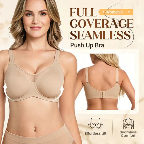 🏆LUCKYSONG® Offre spéciale dernier jour💐Soutien-gorge élégant et transparent à couvrance totale pour femmes grandes tailles - Noir