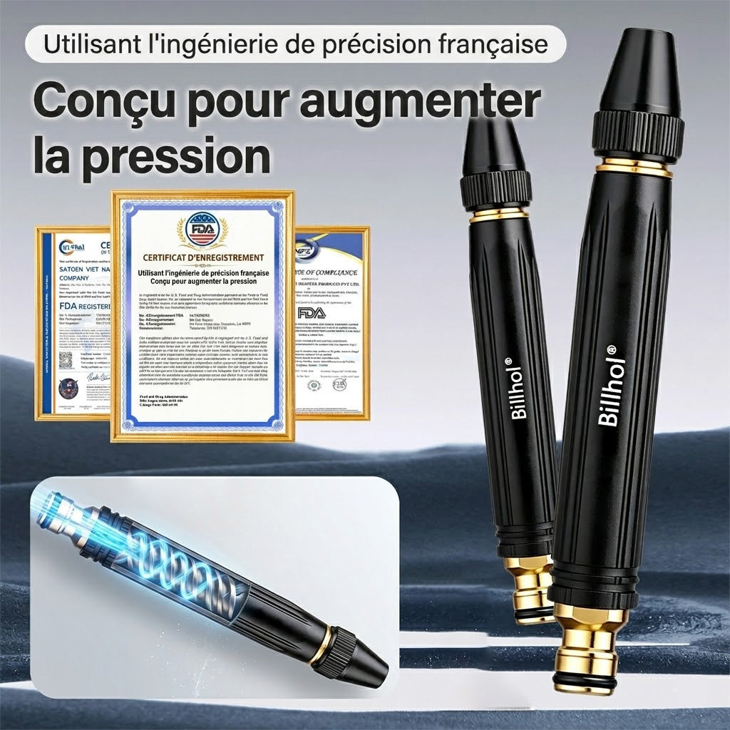 🎁50 % de réduction — Dernier jour丨Billhol® 🏆Pistolet à eau haute pression pour lavage de voiture à domicile, indispensable pour arroser les plantes et les légumes, ainsi que pour laver la voiture.👍💦