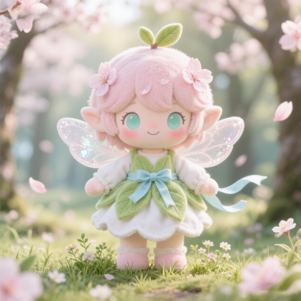 Spring Fairy Handmade Doll – A Magical Blossom of Spring