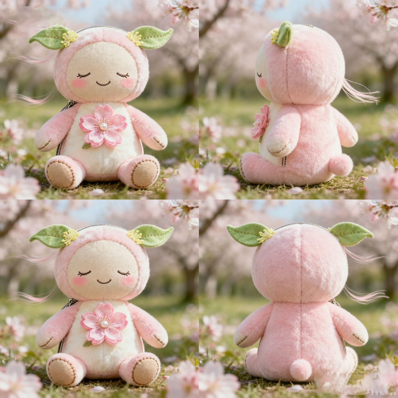 Adorable Peach Blossom Plush Toy