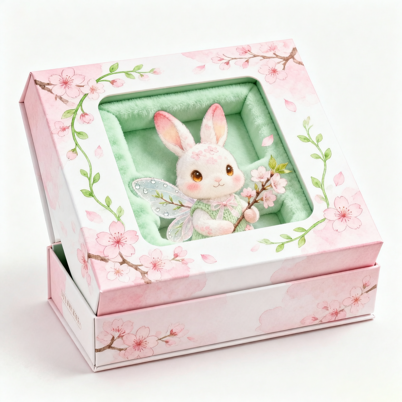Magical Cherry Blossom Bunny Plush