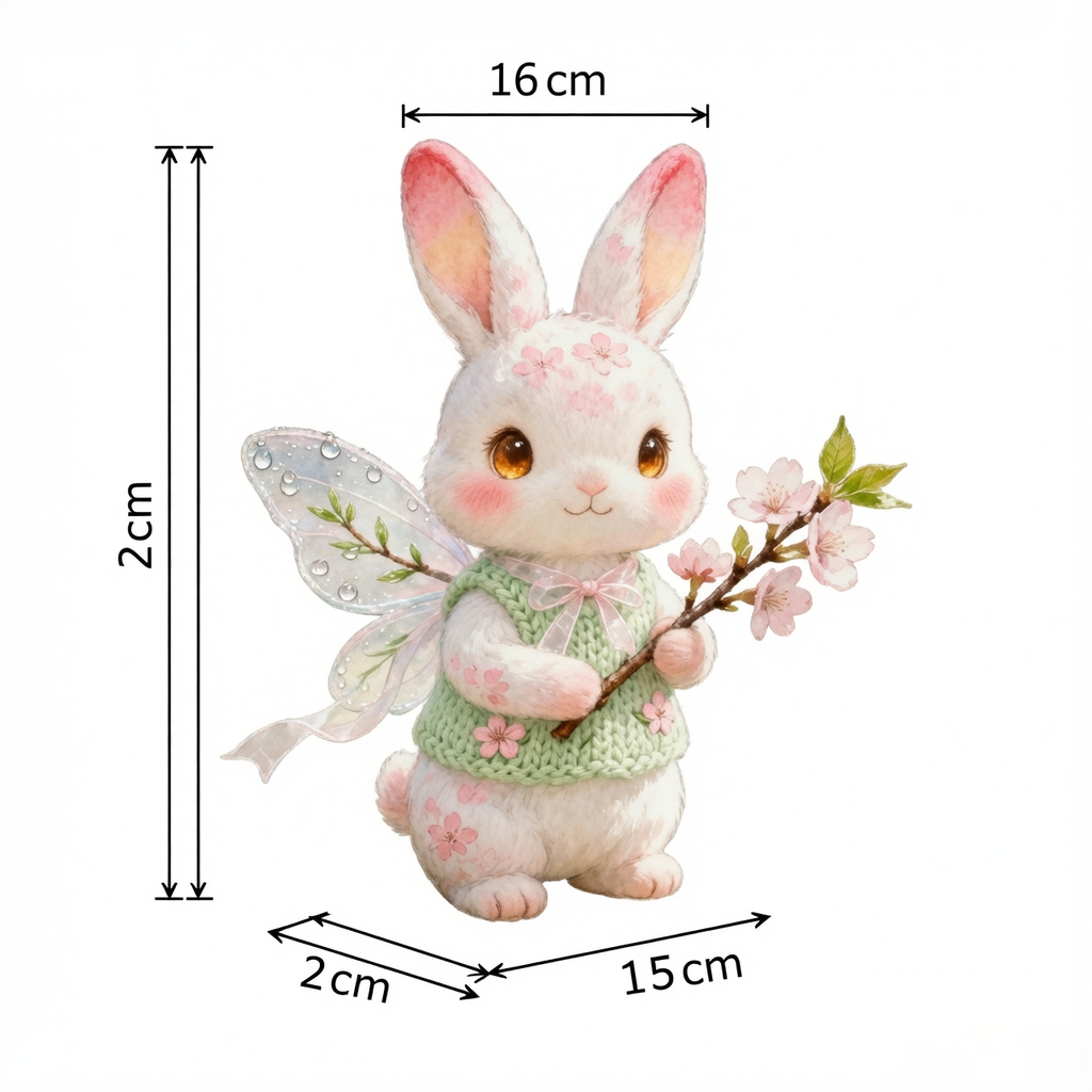 Magical Cherry Blossom Bunny Plush