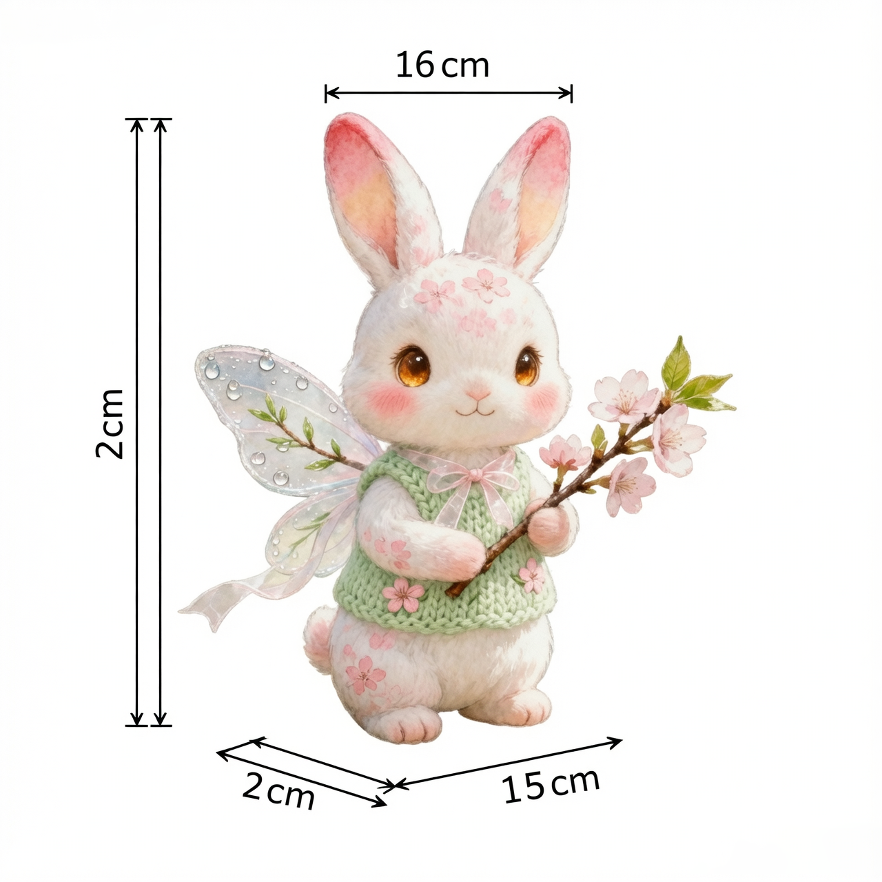 Magical Cherry Blossom Bunny Plush