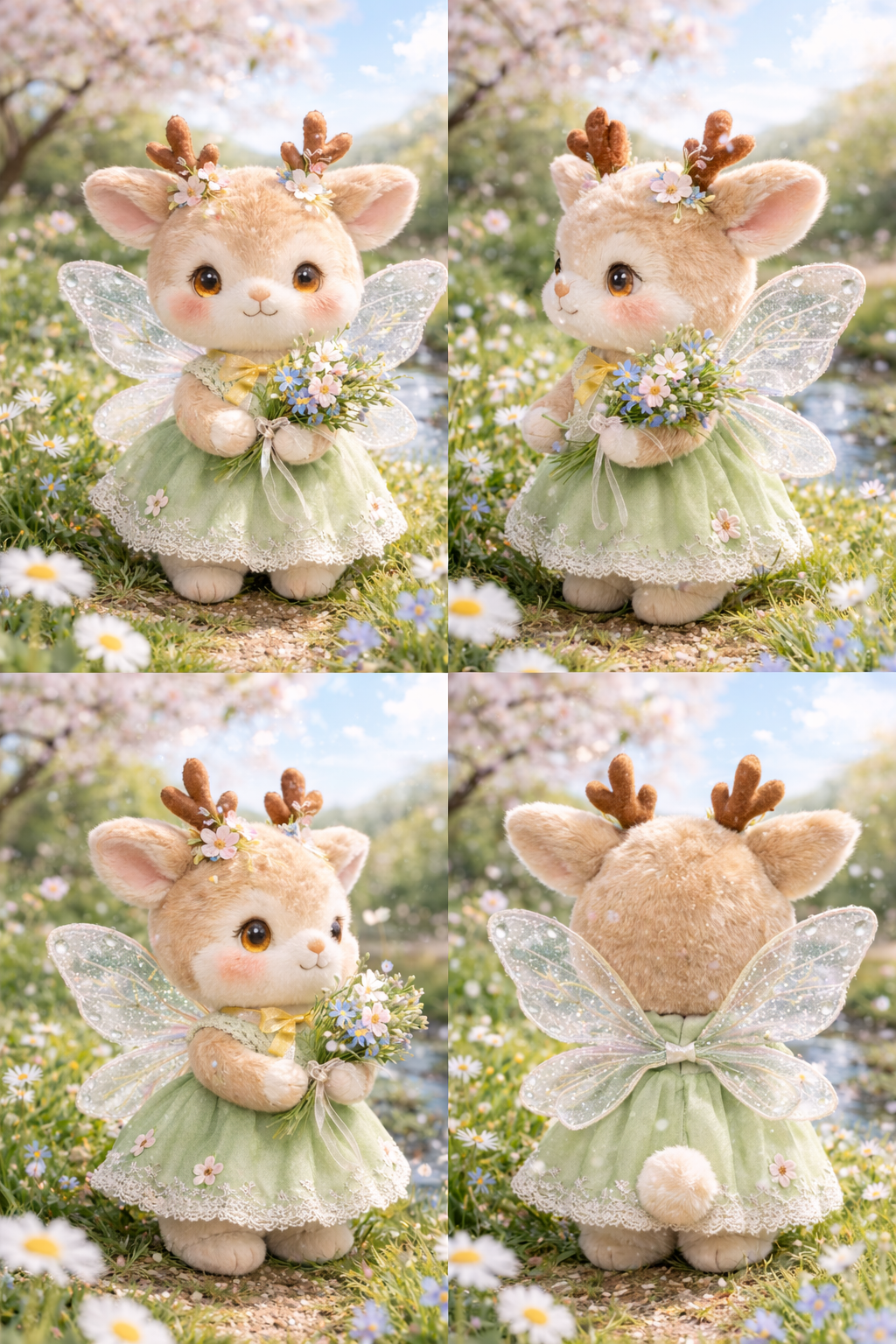Springtime Deer Fairy Plush Toy