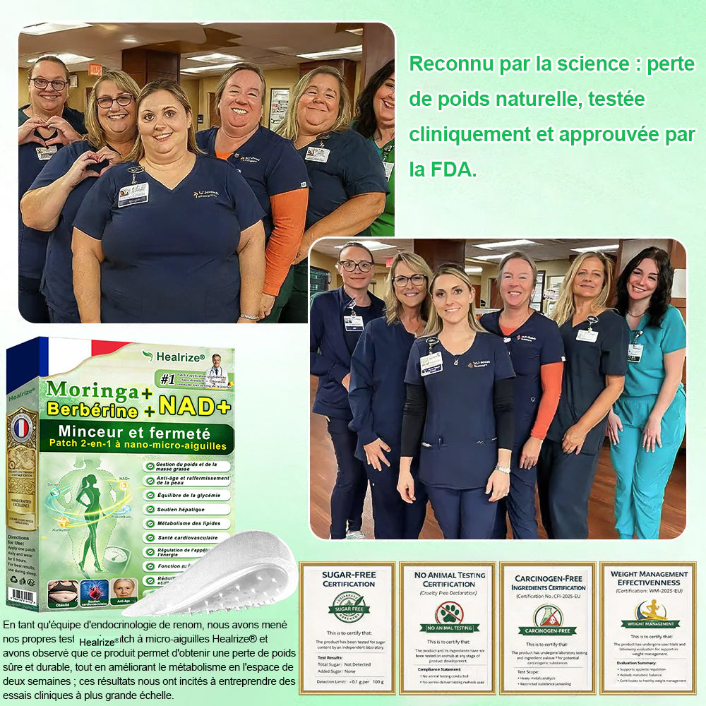 【DERNIER JOUR DE PROMO 80% DE RÉDUCTION】⏳ Healrize® Moringa · Berbérine × NAD+ Patch 10-en-1 Avancé à Nano-microaiguilles 📦 7 Patchs par Boîte · Approvisionnement pour 1 Semaine