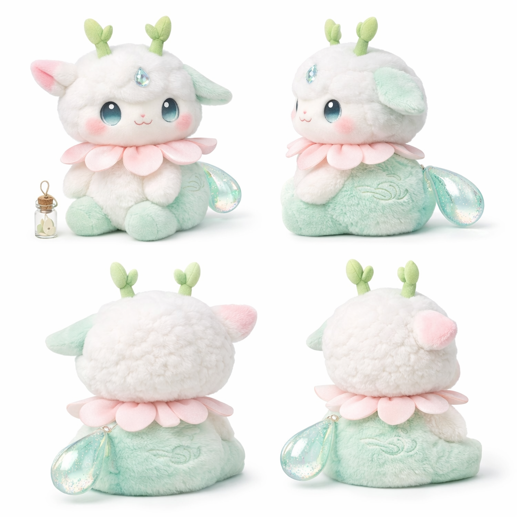 DewSprout Sprite Plush — Spring Freshness Gift Doll